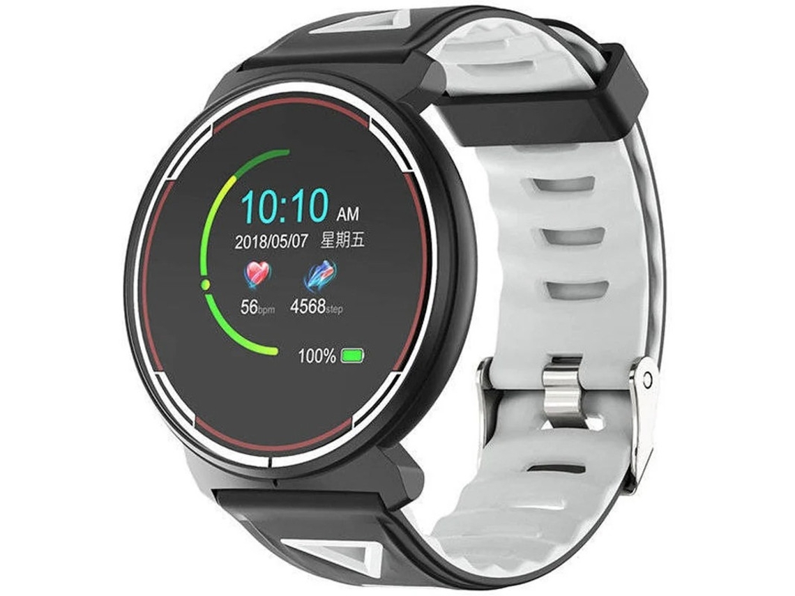 Smartwatch Android Ios Frequência Cardíaca Pressão Arterial Rastreador de Fitness IP68 Contador de Calorias Teste Bluetooth Bestvite (cinza)