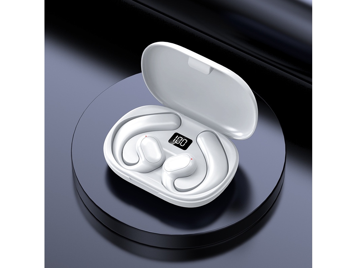 Fones Condução Óssea JIAPEI com resistência à água, suor, para camping e ciclismo, preto