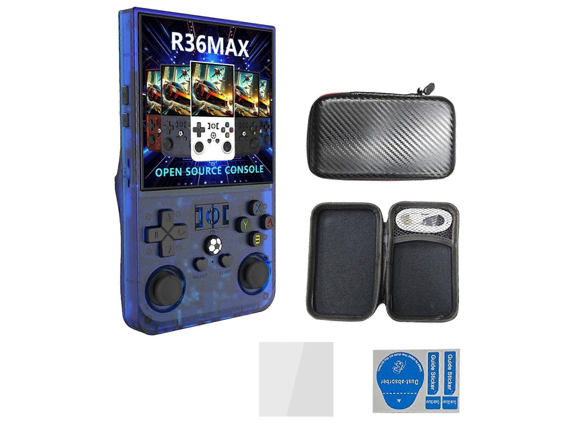 Console De Jogos Retrô De Bolso Recarregável Com Tela Ips De 4 Polegadas E 64 Gb, Branco VONKELIOS