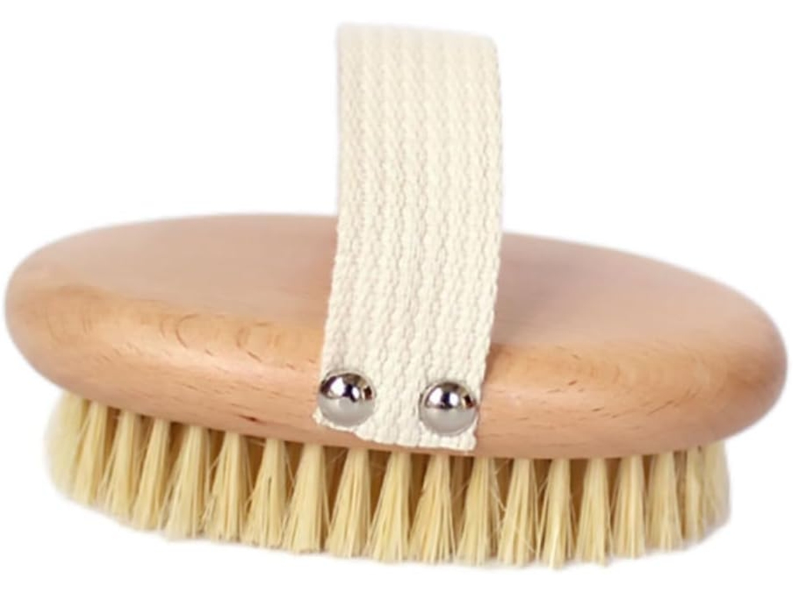 Escova De Banho Esfoliante Com Cerdas Macias Vicasky, Escova Corporal Natural Para Massagem E Limpeza, Esfoliação Suave