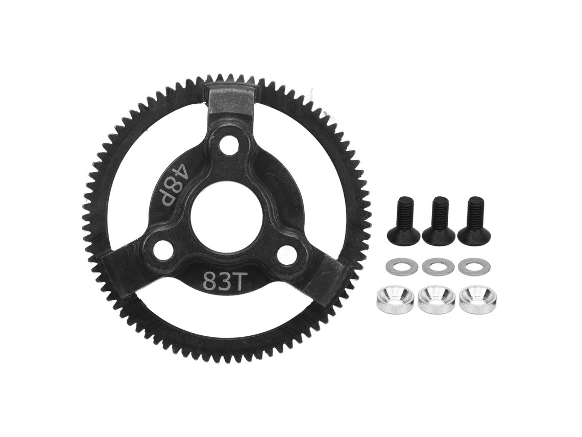 Mali engrenagem de Aço 48p Durecida para Carro Rc Traxxas Slash 2wd 1/10 Peças de Upgrade Conjunto 83dentes