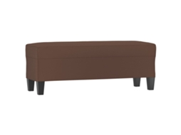 Bench, Benches Vidaxl Marrom Couro Artificial (100 X 35 X 41 Cm)