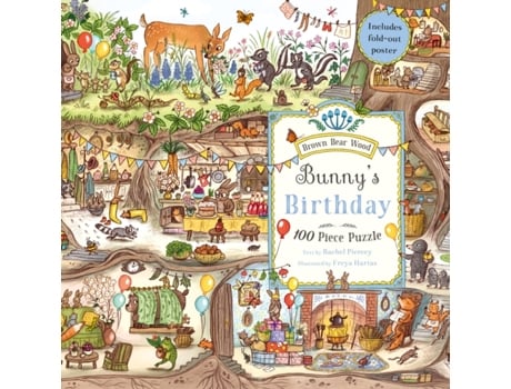 Livro Bunnys Birthday Puzzle de Rachel Piercey (Inglês)