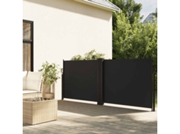 Vidaxl Toldo Lateral Retrátil 120x600 Cm Preto