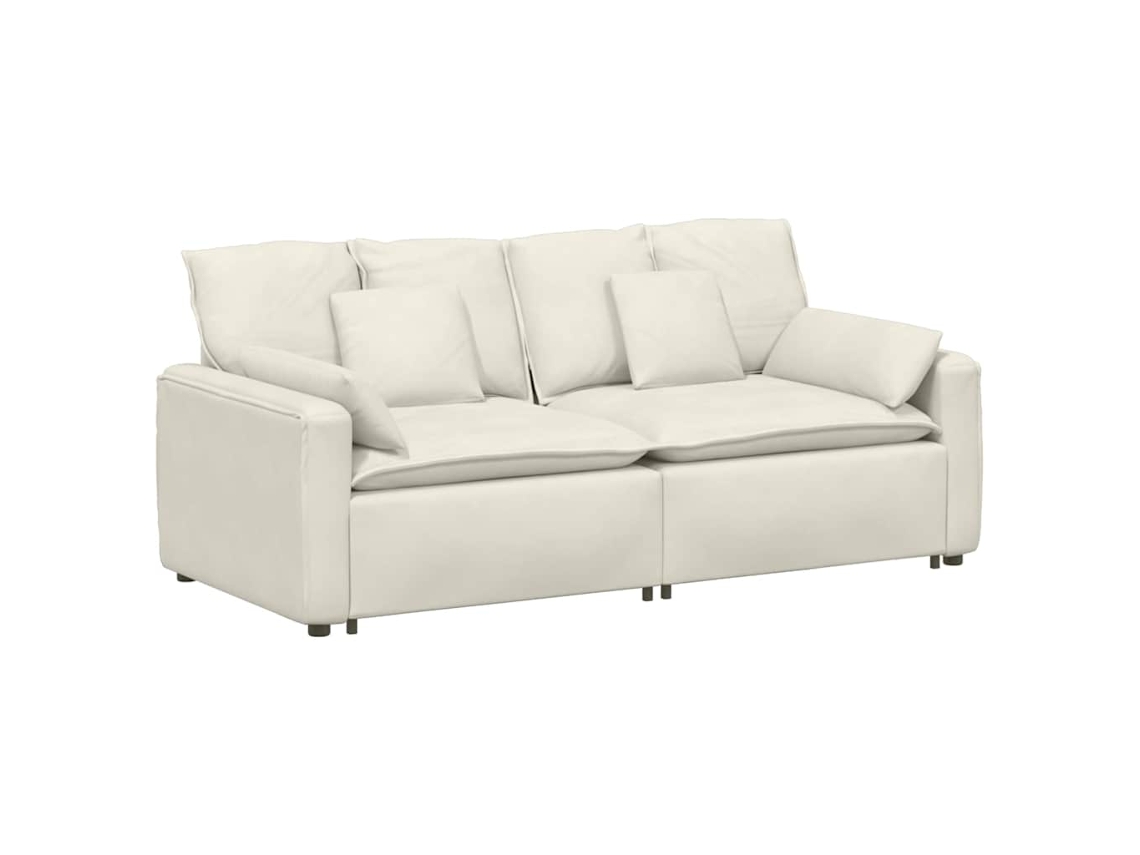 Modular Sofa, Modular Sofas Vidaxl Creme Veludo