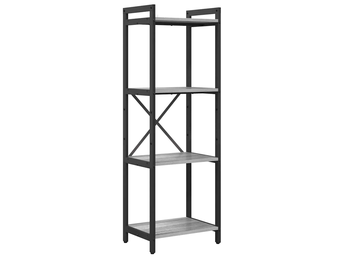 Estante de Madeira Processada Sonoma Cinzento com 40x30x85 cm (MAISON EXCLUSIVE)