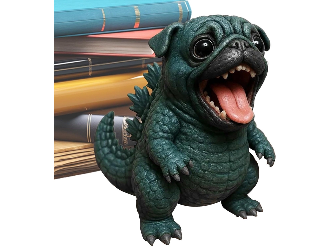 Escultura Criativa Em Miniatura De Cachorro Em Resina