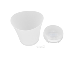 Balde de Gelo Led 7l com Alto falante Bluetooth 4 Modos de Luz para Vinho e Cerveja S/MARCA