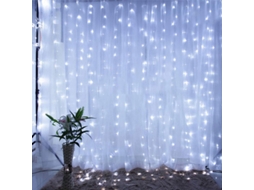 Cordão de Luzes Usb, Luzes de Fada Trançadas, Inclui Controle Remoto. MDUG (200 Leds Brancos 3mx2m)
