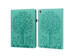 Capa‑flip Horizontal Pu Padrão Árvore‑veado Halinuia, Suporte E Ranhuras Cartão Para Huawei Mediapad M5 Lite