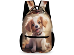 Mochila Escolar Com Estampa De Cão Pastor Para Meninas, Cachorro O Ensino Fundamental (4º E 5º