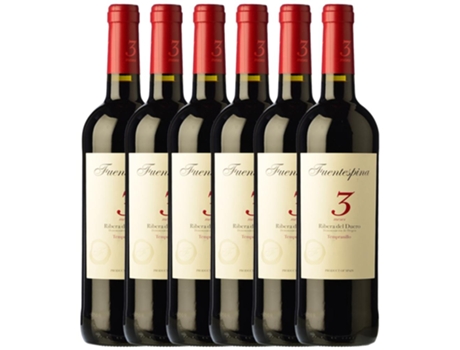 Vinho FUENTESPINA Fuentespina 3 Meses Tempranillo Ribera Del Duero Roble (0.75 L - 6 unidades)