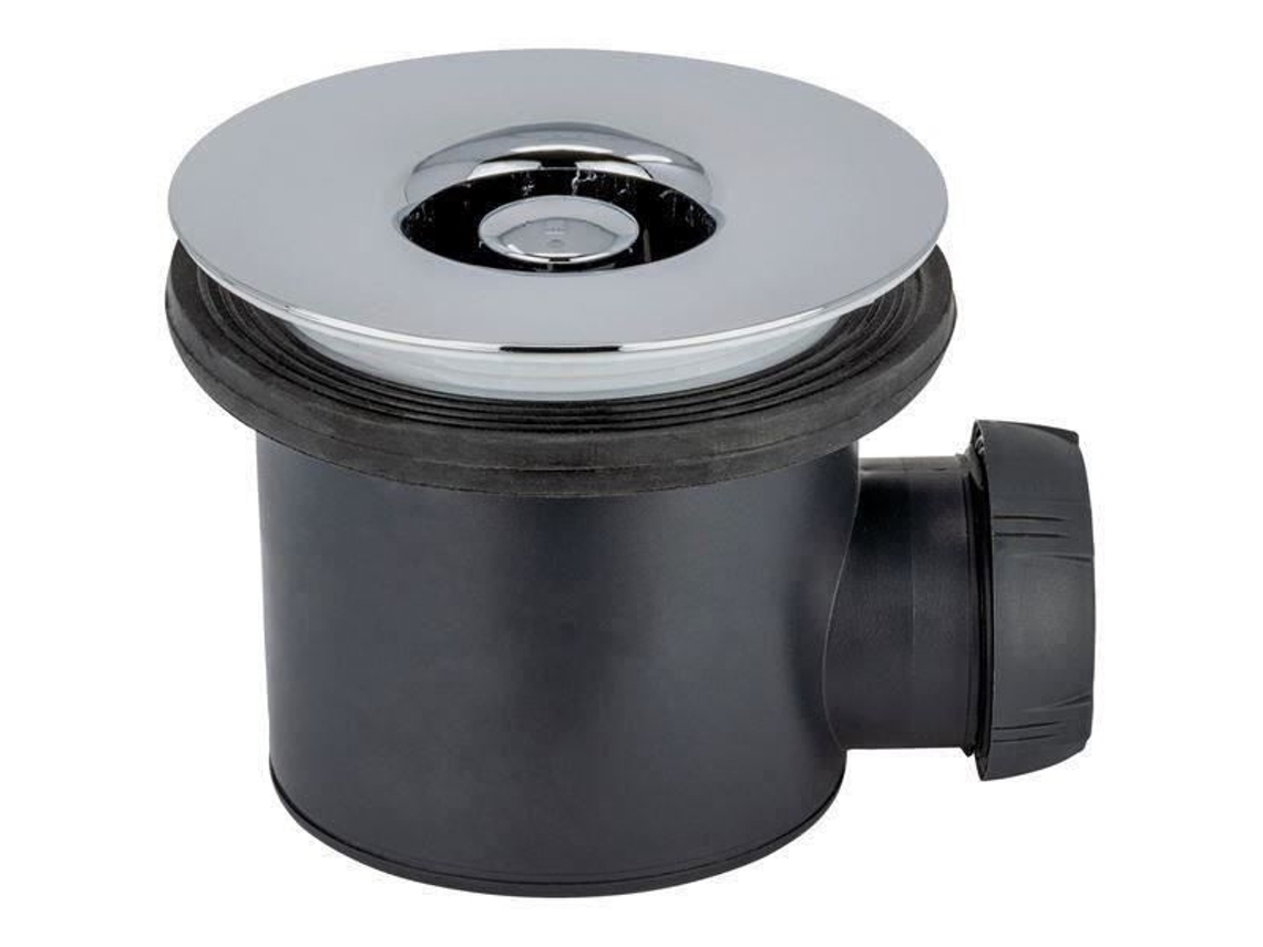 Ralo De Chuveiro Wirquin Ø90/40 Grade Abs Cromada Cinza