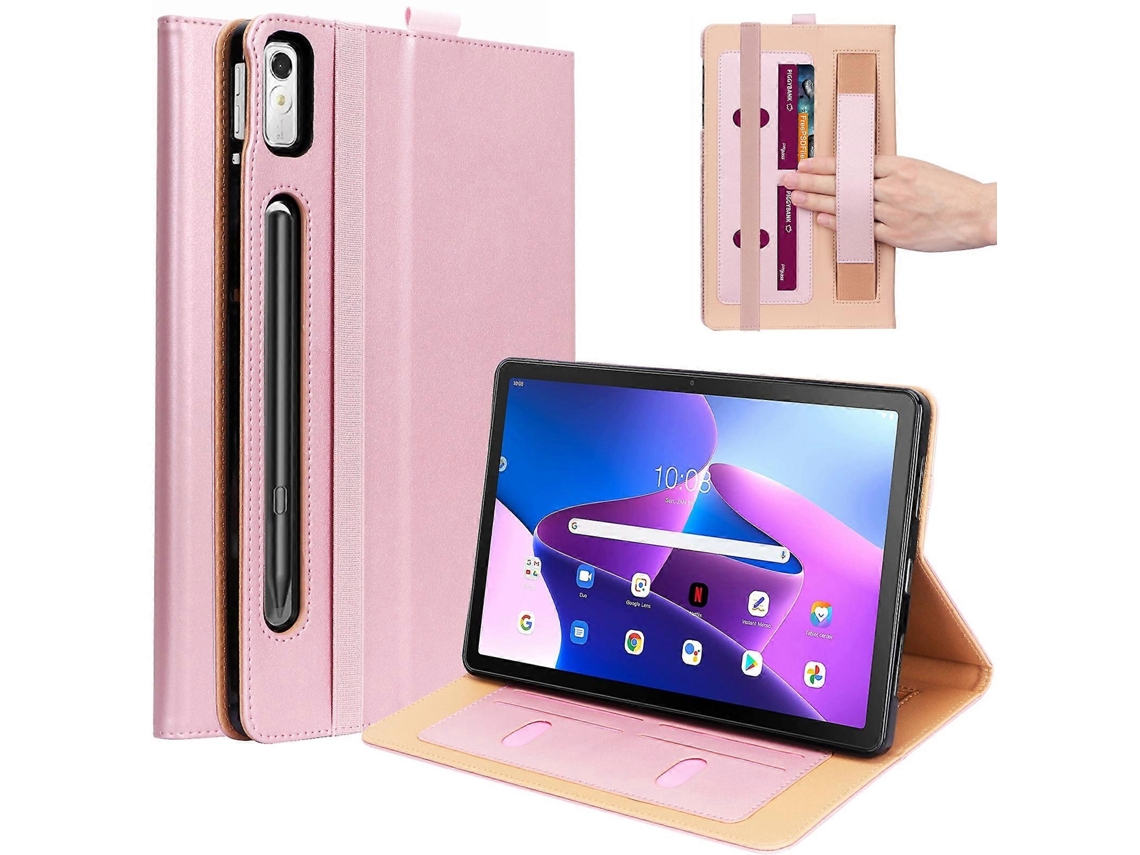 Capa De Couro Com Suporte Frontal Em Relevo Para Tablet Lenovo Tab P11 Pro Gen2 11.2 2022 Tb132/138