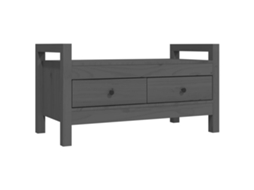 Hall Bench, Hall Benches Vidaxl Cinzeto Madeira De Pinho (80 X 40 X 43 Cm)