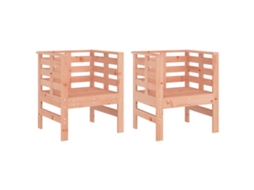 Garden Chair, Garden Chairs Vidaxl Marrom Madeira De Douglas (n/a)