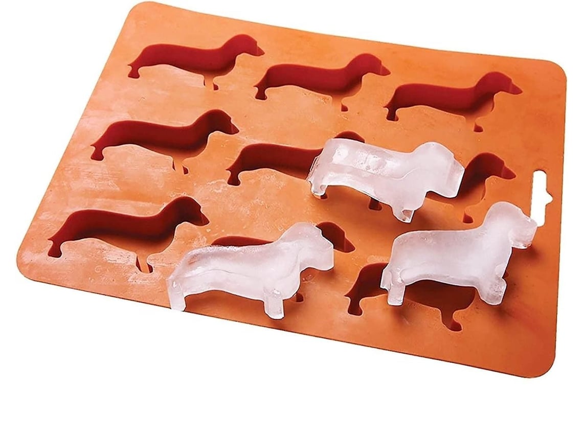 Forma De Gelo De Silicone Em Formato De Dachshund