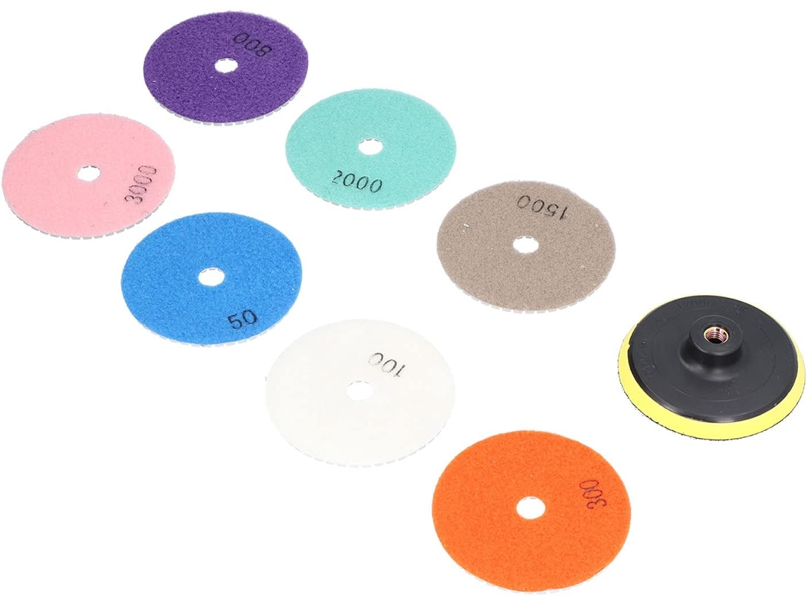 Conjunto De Discos Polimento Diamantados, Kit Durável Para Uso A Seco