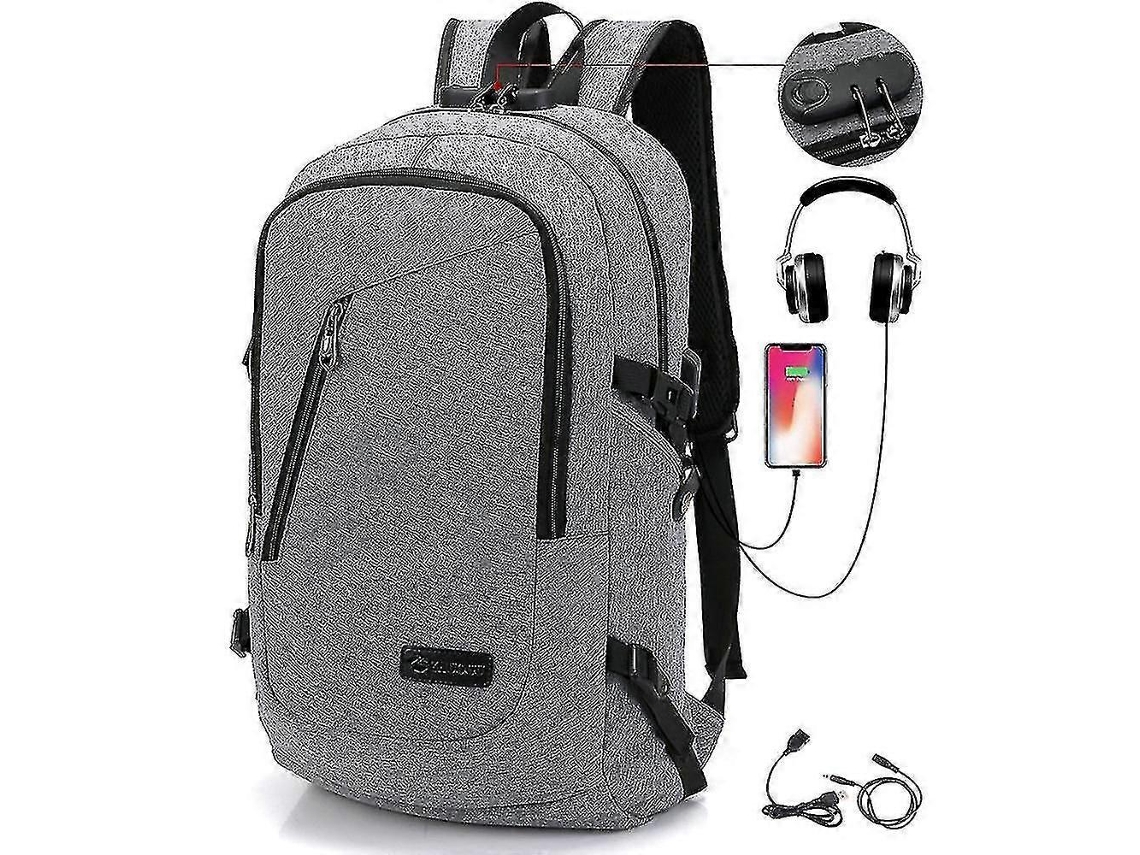 Mochilas De Estudante, Mochila Escolar Com Carregamento Usb, Mochila Para Computador Juvenil, Cinza Olysi Shop