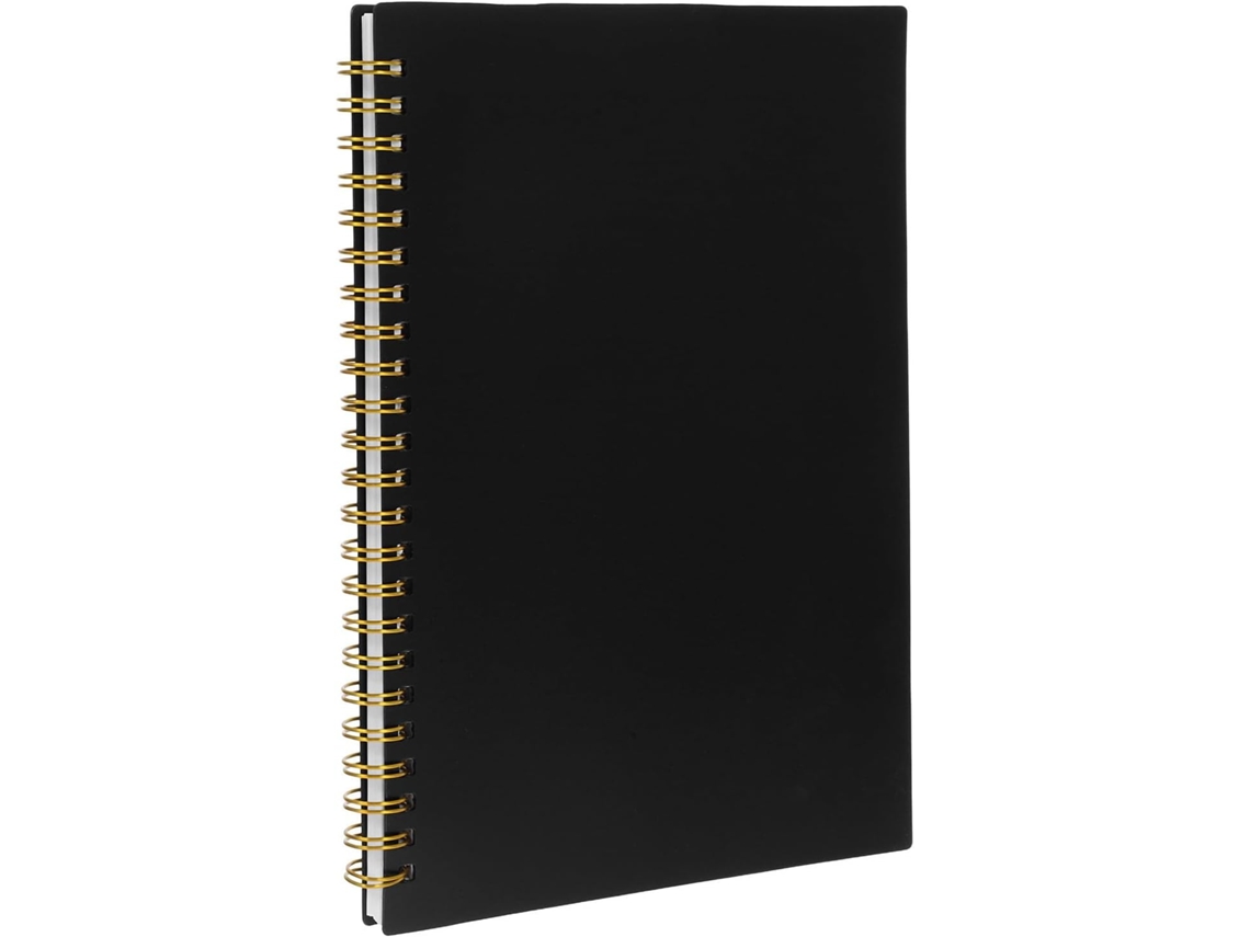 Crafthrou Bloc-notes D'analyse Comptable Com Pages Lignées Blanches Couverture Pp Noire Para Suivi Des