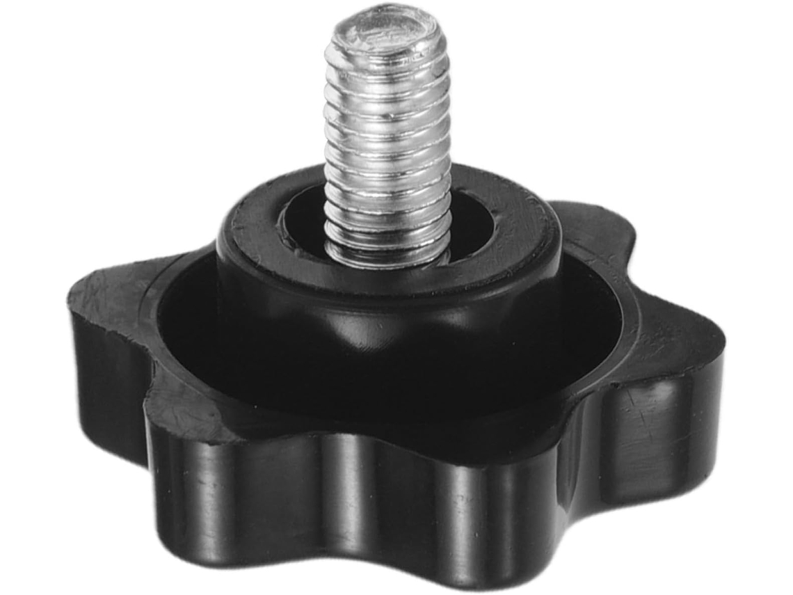 Puxador Healifty Com Cabo Hexagonal, Parafuso, Plástico E Metal, M5x8, Puxador Estrela Preto Para Móveis, Armários E