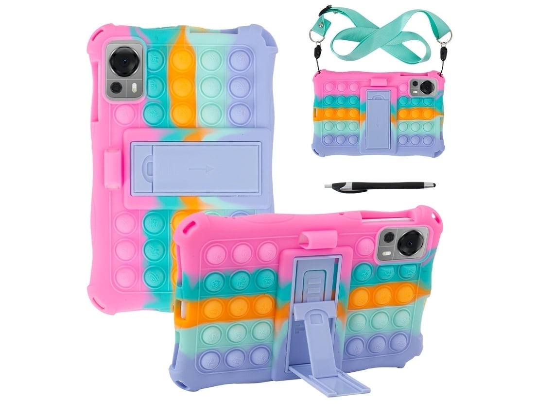 Capa Para Tablet Iplay 50/60 Mini/60 Mini Pro De 8,4 Polegadas, Anti-impacto De Em Silicone, Cor Rosa Elysve