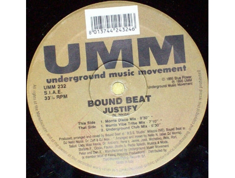 Vinil Justify, Bound Beat Umm
