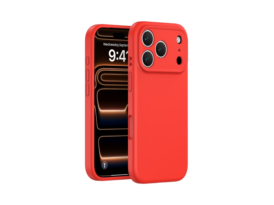 (vermelho, Iphone 17) Capa De Silicone Líquido Para Iphone, Cobertura Total Sem Folgas, Proteção De Botão Em Peça Única.