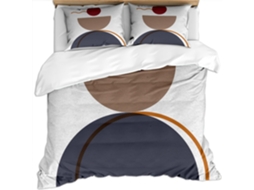Capa de Edredom com 2 Fronhas 65x65cm em Microfibra Fronha 240x260cm,