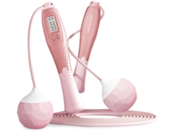 Corda De Pular Com Contador - Corda De Pular Sem Fio Para Treinamento Físico - Corda De Velocidade (rosa)