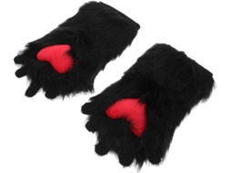Unhas De Gato Femininas Macias Em Formato De Pata Sintética, Estilo Cosplay, Sem Dedos.