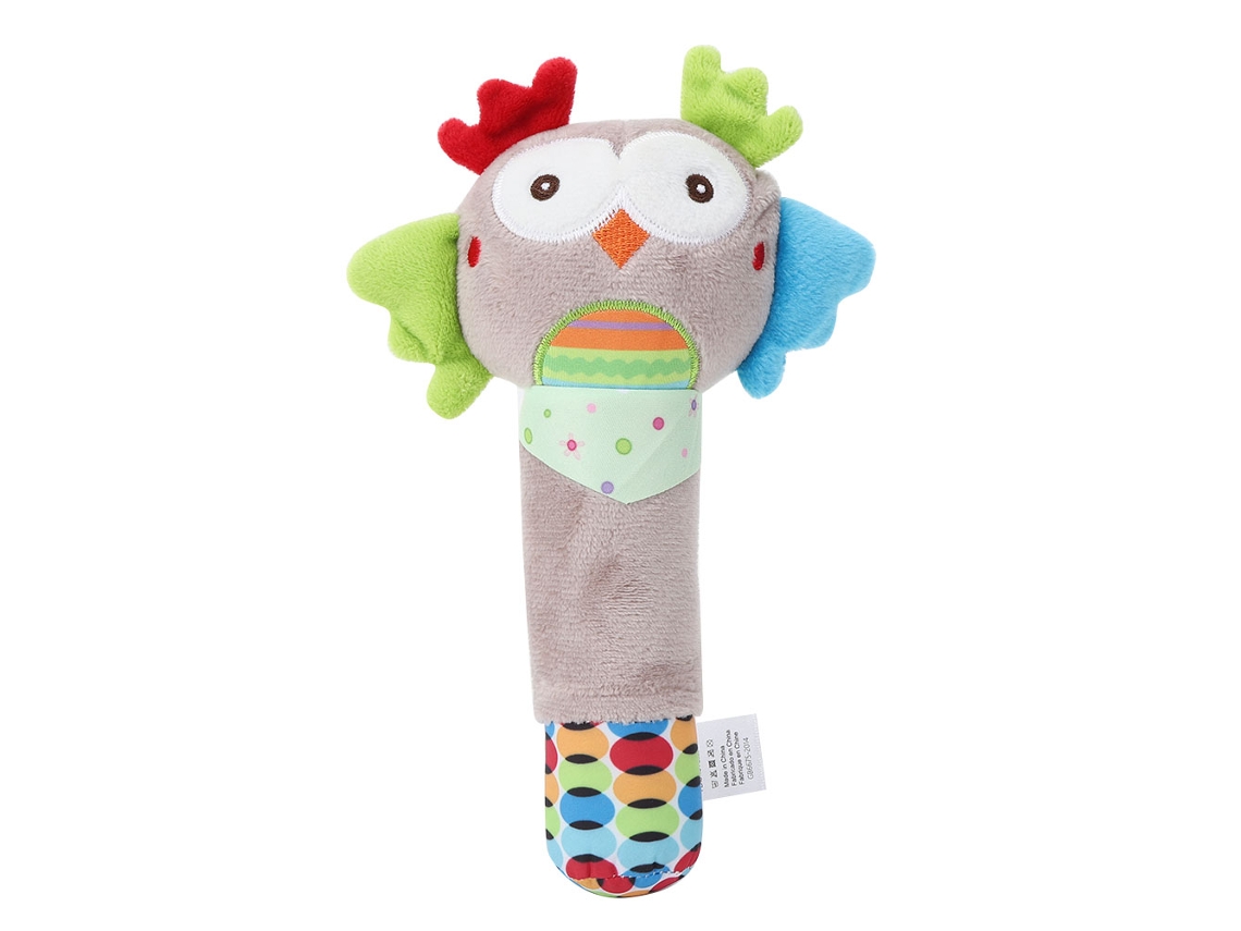 Mali sininho de Mão com Chocalho Pelúcia Animal Cute para Bebê Brinquedo Conforto