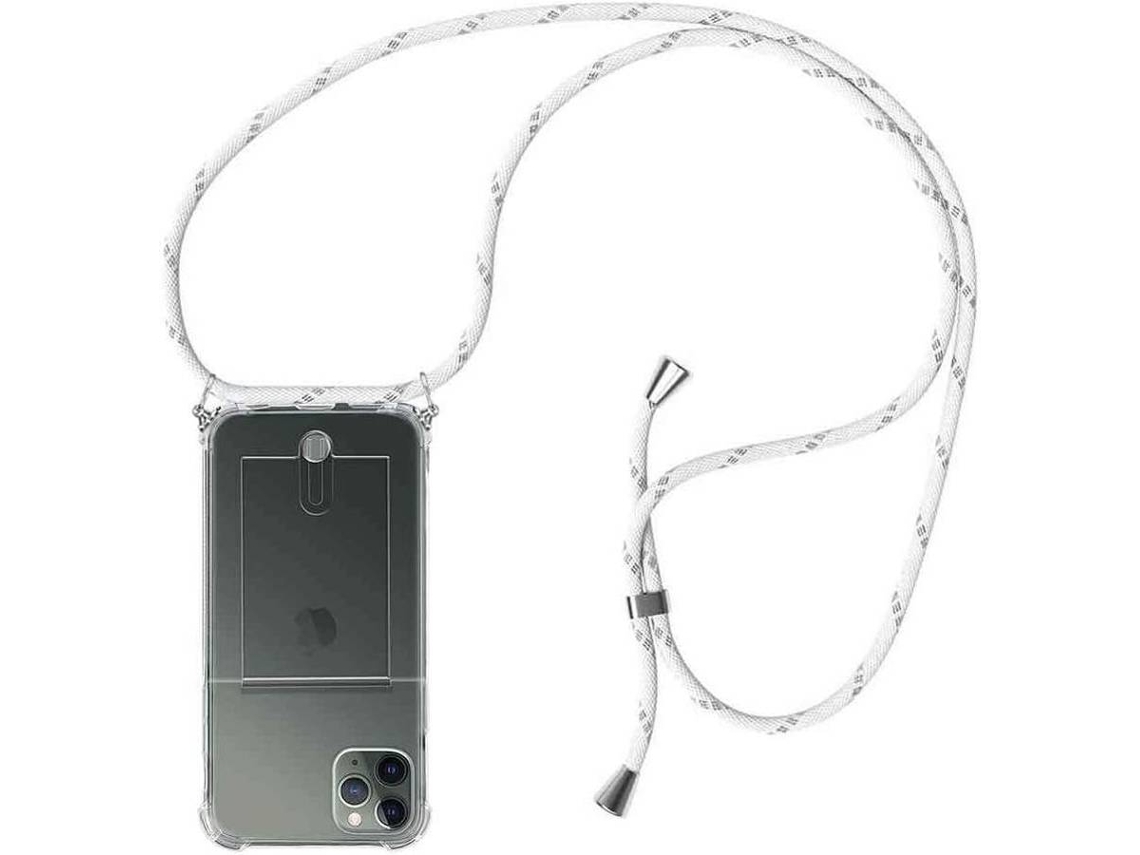 Capa iPhone 11 Pro Max HONGWE. Com cordão Branco