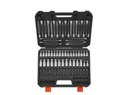 Conjunto de chaves de soquete SAE e métricas Vevor com 107 peças, kit de ferramentas manuais