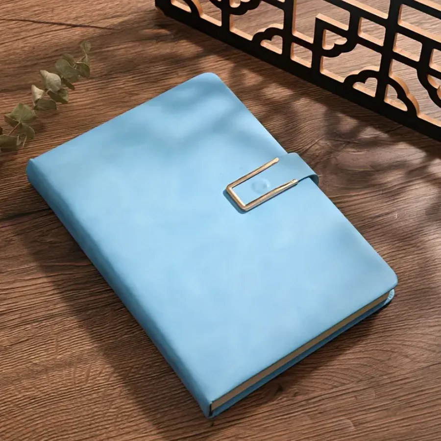 (azul Celeste, 200 Páginas) Pacote Com 10 Cadernos Retrô A5, Capa Mole, Material De Escritório.