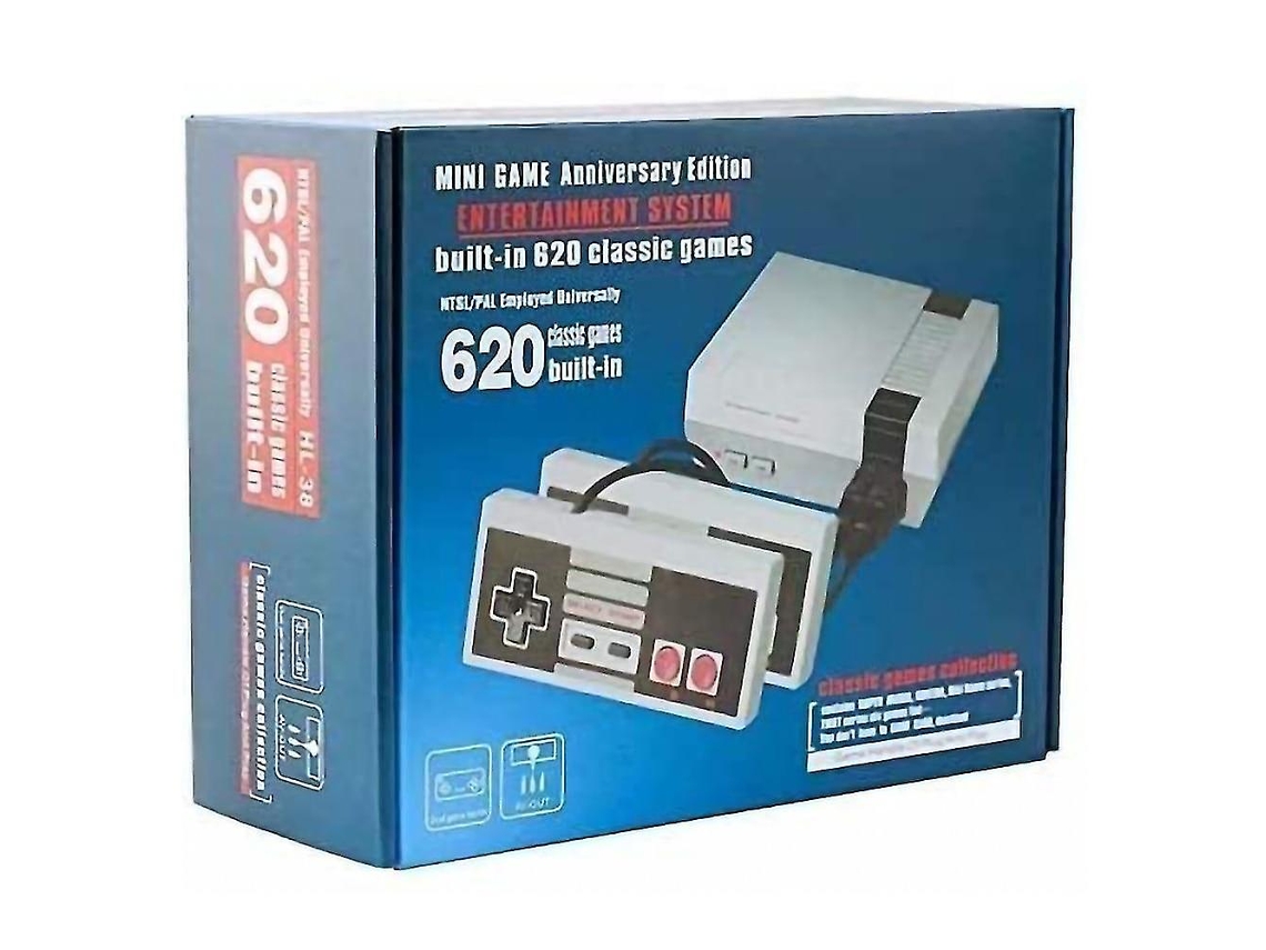 Console de videogame retrô com 620 jogos integrados para a família Brillivera