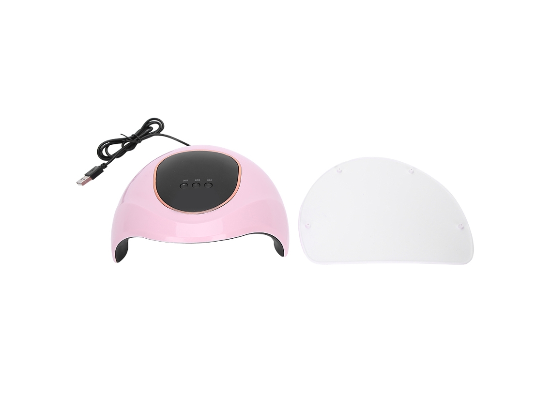 Lâmpada De Unhas (alta Potência 72w, Secagem Rápida, Rosa Com Ecrã Lcd) Eoocoo
