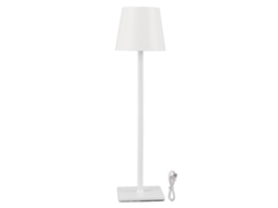 Lâmpada de Mesa Sem Fio 3 Modos Touch Controle Dimmer Usb 4000mah Luz Leitura Quarto Escritório Branco