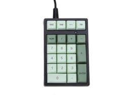 Teclado Numérico Mecânico Rgb Green Axis, Teclado Numérico Usb Para Computador, 21 Teclas Ly Ebike