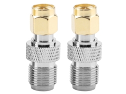 2pcs Adaptador Coaxial SMA Macho para Fêmea Conexão Reta RF 50Ω S/MARCA