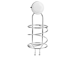Suporte para Secador de Cabelo em Forma Espiral Ventosa Rack Cabide Banheiro Armazenamento GOKOCO