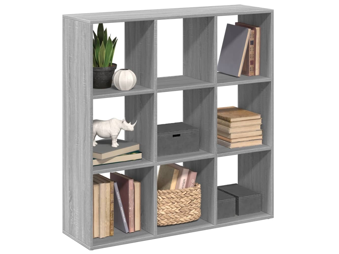 Vidaxl Estante Divisória 102x29x103,5 Cm Deriv. Madeira Cinza Sonoma