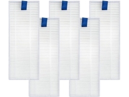 Kit Com 5 Filtros Laváveis Para Aspiradores De Pó Tefal Rr90, Rr9065,