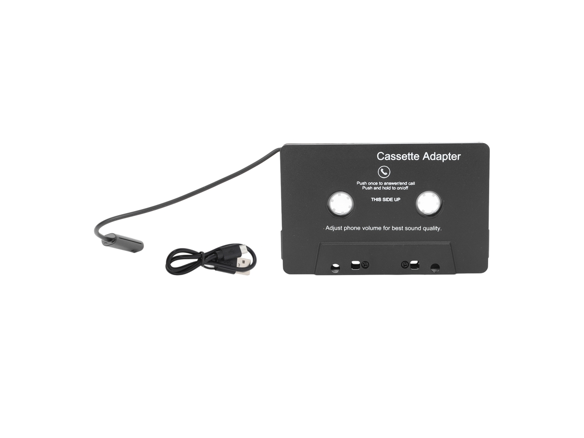 Adaptador De Cassete Bluetooth 5.0 Com Chamada Hands Free E Reprodutor Mp3 Para Carro