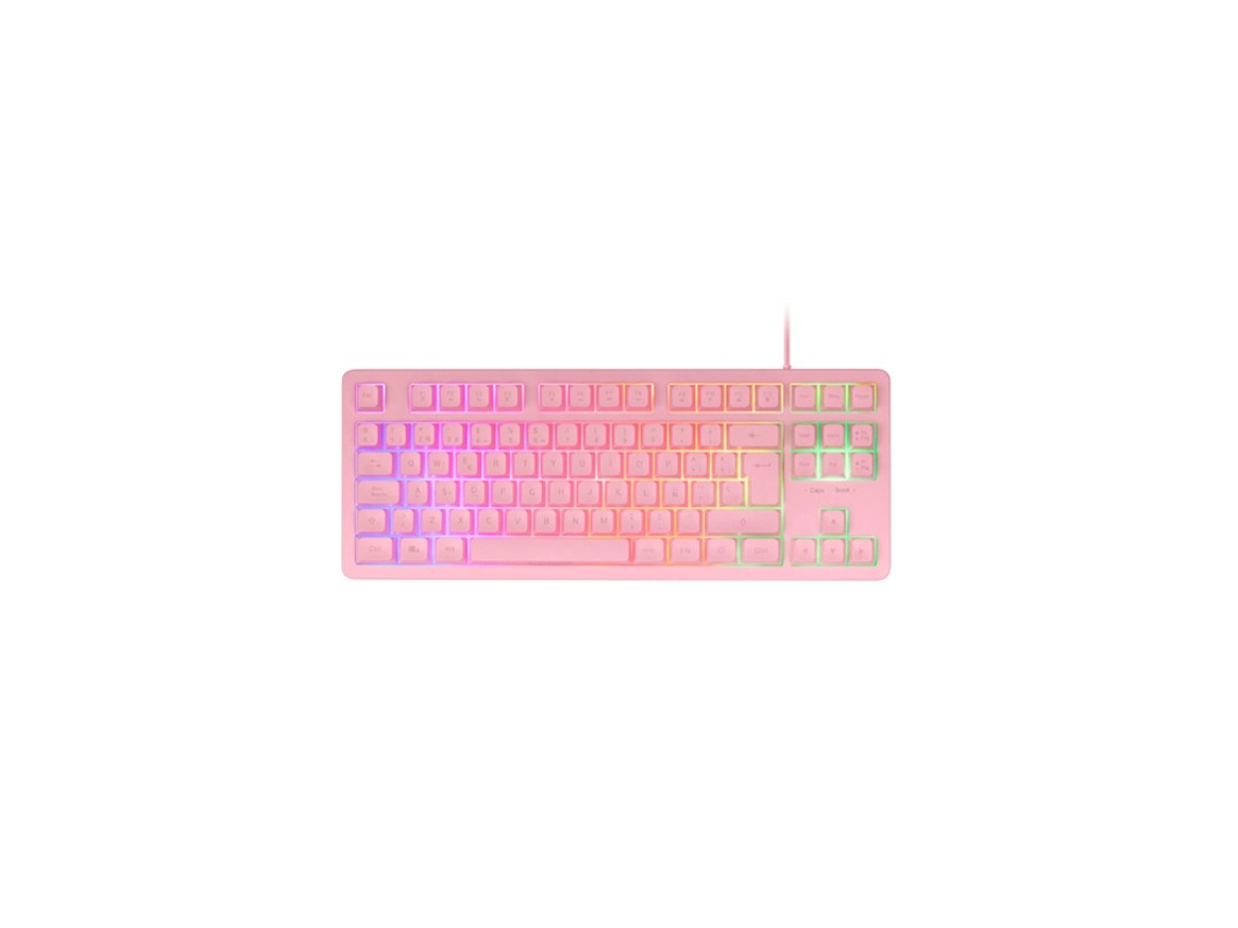 Mars Gaming Mk023, Teclado Gaming Tkl, Tecnologia Híbrida H Mech, Iluminação Frgb Rainbow, Anti Ghosting, Compatib Mk023pes Mk023pesvayotoy