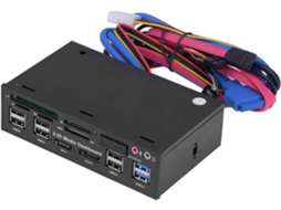 Hub Usb 3.0/2.0 De 5,25 Polegadas Com Esata E Leitor Múltiplos