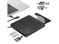 Unidade de dvd externa para Windows 10 8 7 mac os portátil led usb quarto festa STELASPLEN
