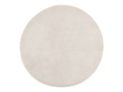 Atmosphera - Tapete Redondo Extra Macio - Diam 80 Cm - Marfim