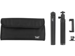 Monopé TNB Ftdcpack (Bola - Altura Máxima: 67 cm - Plástico) — Mini tripé extensível com acessório Action Cam e Smartphone