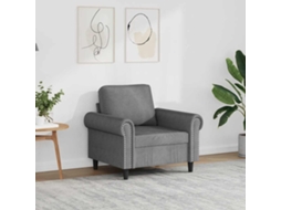 Vidaxl Poltrona 60 Cm Veludo Verde-escuro